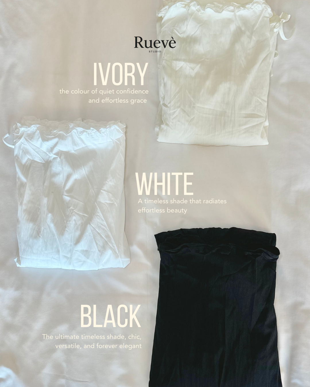 Ruevé Studio – Lunette Set | Ribbon Detail Skirt in Basic Colours