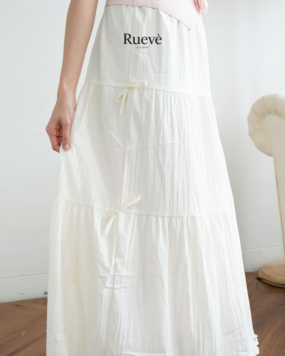 Ruevé Studio – Lunette Set | Ribbon Detail Skirt in Basic Colours